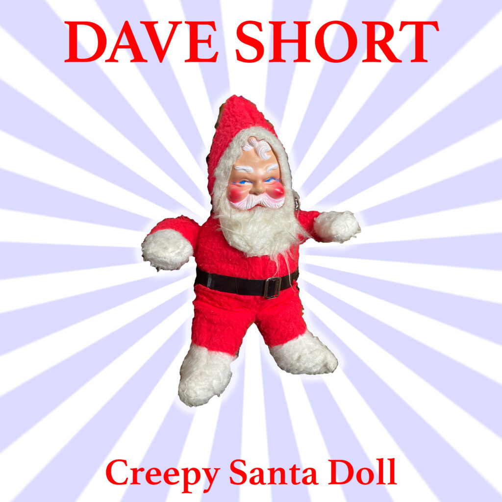 The album cover for "Creepy Santa Doll."