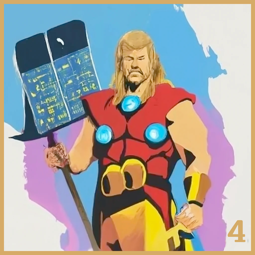 An image of Thor holding a calendar.